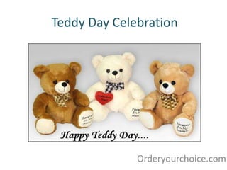 Teddy Day Celebration
Orderyourchoice.com
 