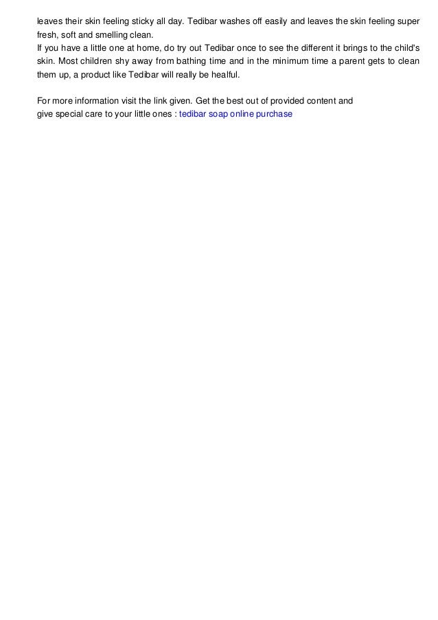 tedibar soap online offers