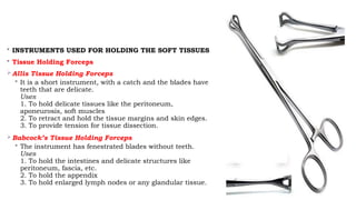 ted instruments of omfs.pptx for dental students | PPTX