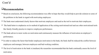 Assessment of Motivational Factors and Their Impact on Employee ...