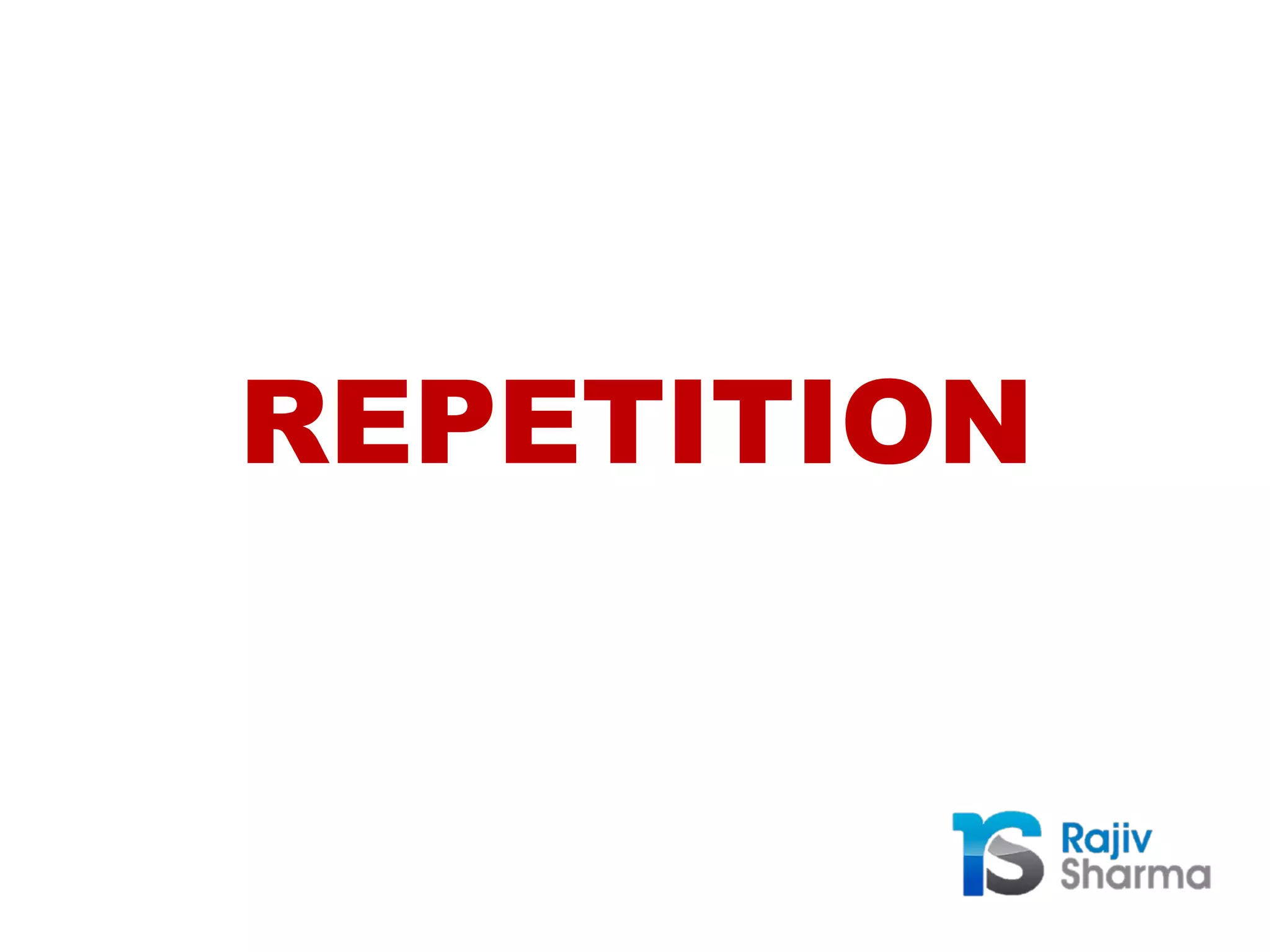 REPETITION