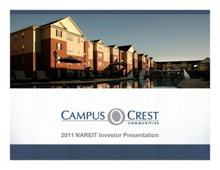 2011 NAREIT Investor Presentation
                                        August 2010

0
 