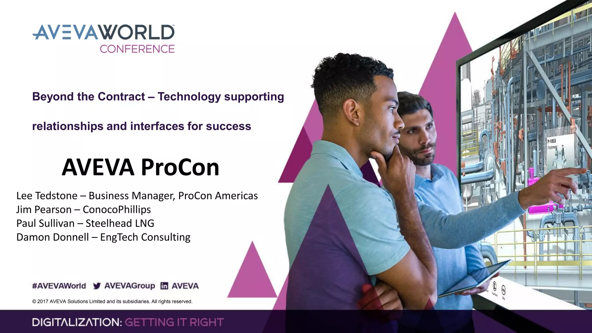 AVEVA World Conference NA AVEVA Procon Panel PPT