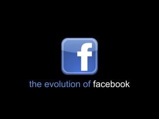 the evolution of facebook
 