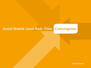 TEDxChumash
ConvergenceSocial Mobile Local Real-Time
 