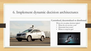 5. Use digital engines
• Cloud computing (AWS)
• AI-as-a-service
• Core assets-as-a-service
• Explainability
• Smart digital assistants
• Learning objects
 