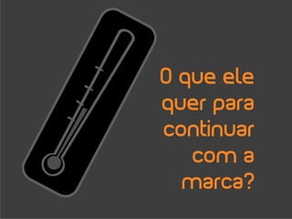 O que ele
quer para
continuar
   com a
  marca?
 