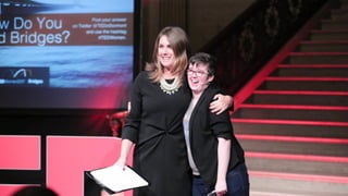 •Sarah and stanidn ovation
 