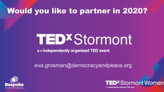 Would you like to partner in 2020?
eva.grosman@democracyandpeace.org
 