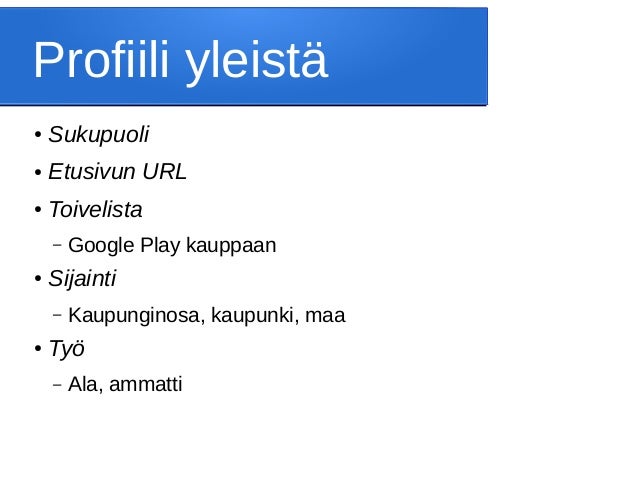 Blo työ suku puoli