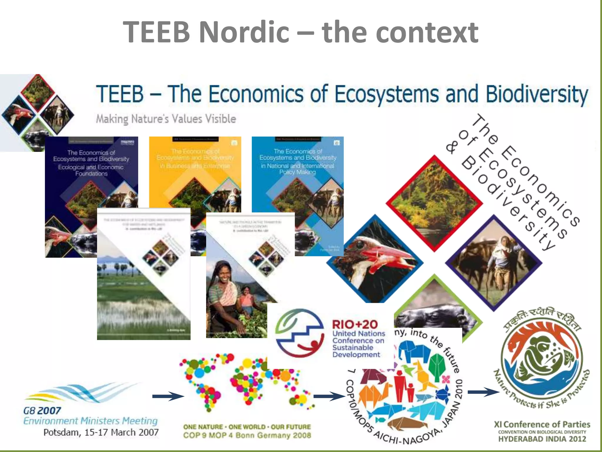 TEEB Nordic – the context

 