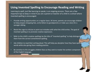 Beyond Invented Spelling
As young learners start to move beyond invented spelling to mastering
correct spelling, your appr...