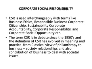 Corporate Social Responsibility & Sustainable Development: The Indian ...
