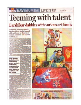 Teeming with-talent Sudha Barshirkar