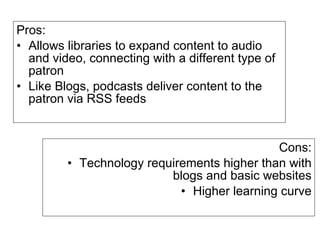 Libraries and Technology Presentation | PPT