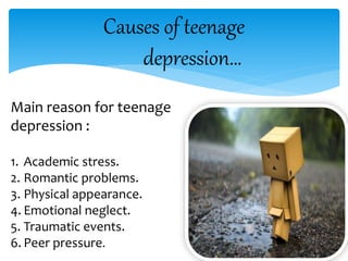 causes of teenage depression essay