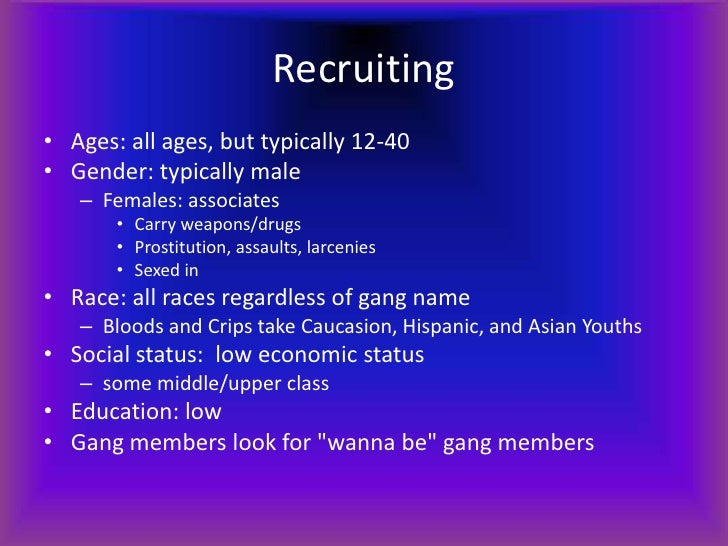 Teenage gang affiliation[1]