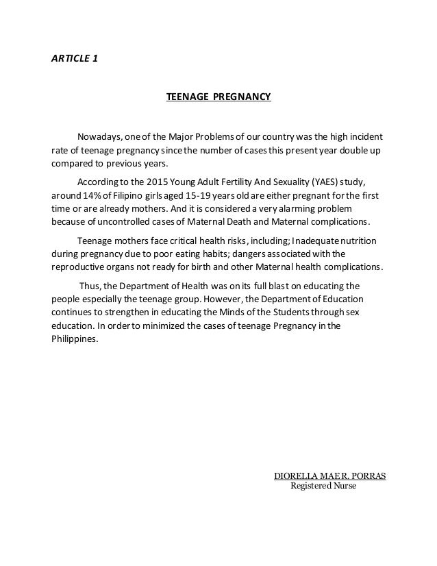 Case Study On Teenage Pregnancy In The Philippines Study Poster
