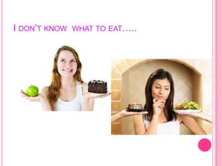 I DON’T KNOW WHAT TO EAT…..
 
