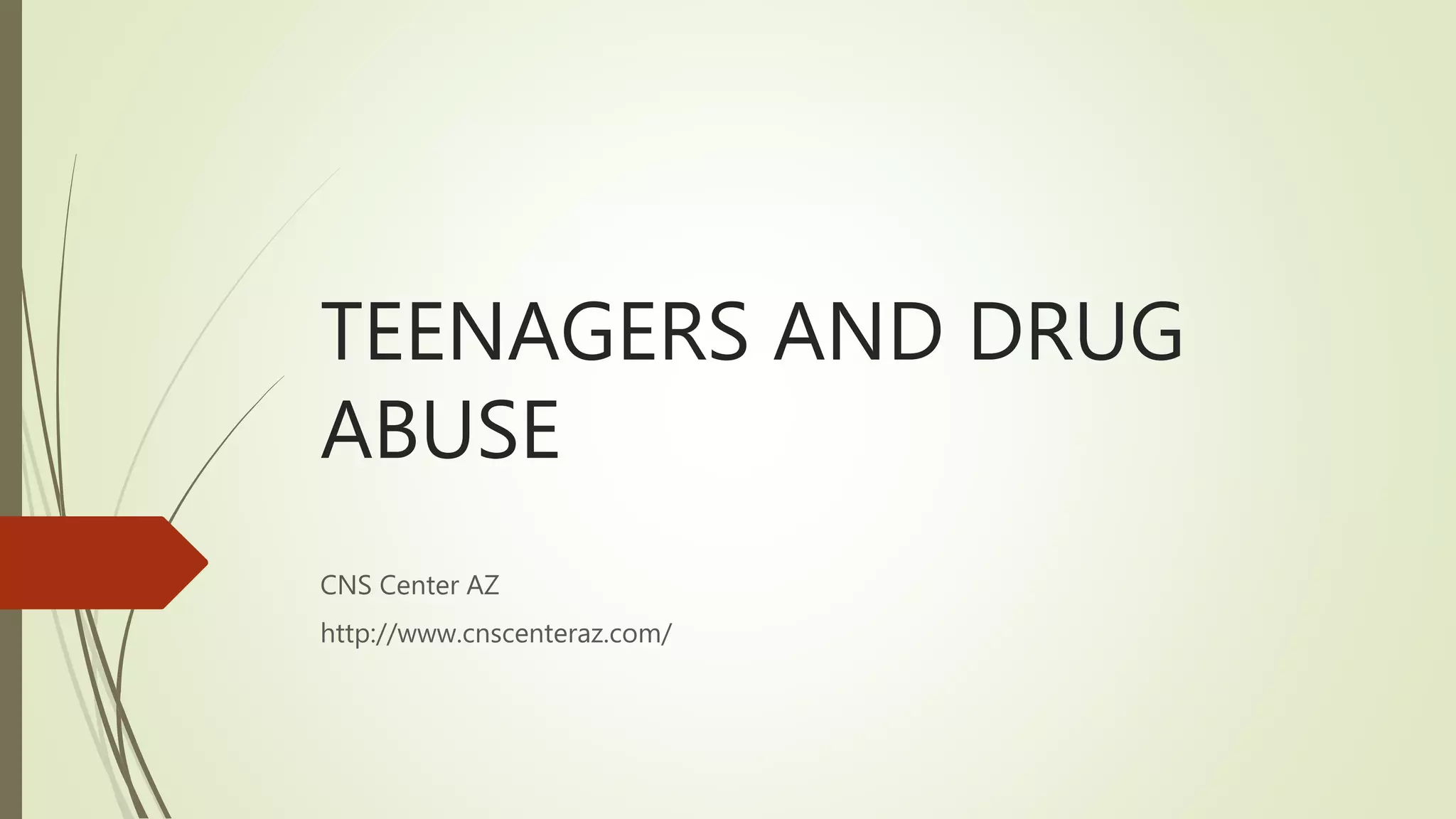TEENAGERS AND DRUG ABUSE | PPTX