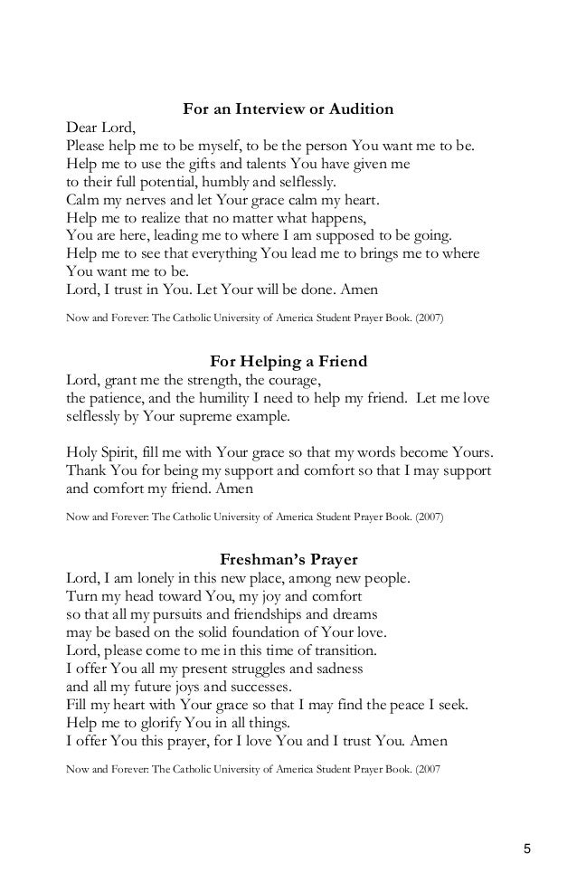 Teen And Parent Prayers