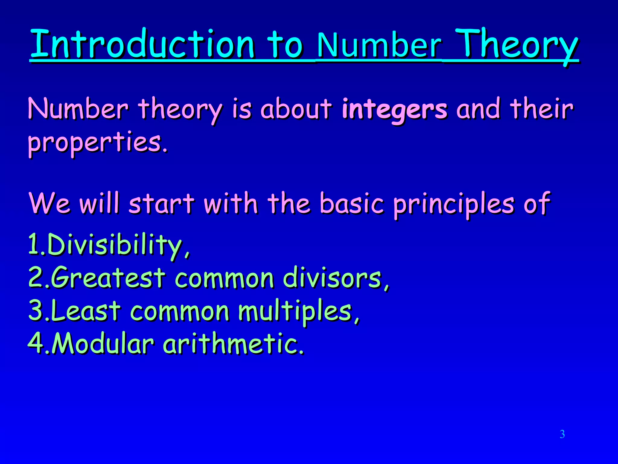 number theory | PPT