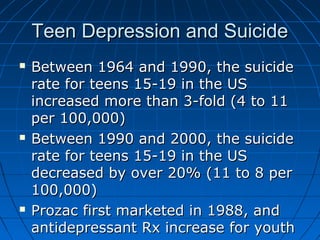 Teen Depression and Suicide
