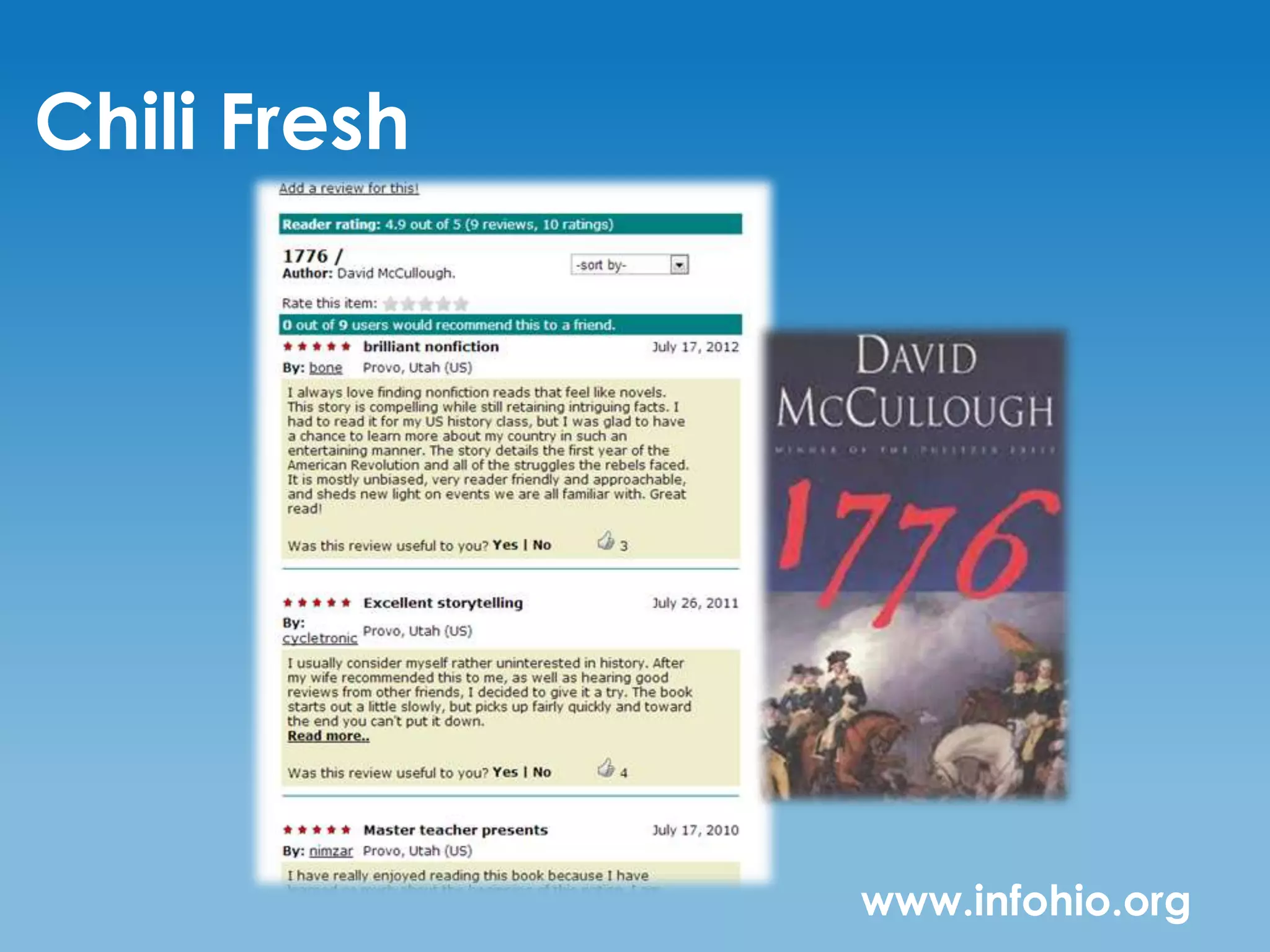 Chili Fresh




              www.infohio.org
 