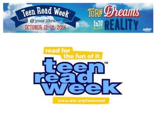 Teen Read Week. 2014  Mt. Gilead Public Library Program