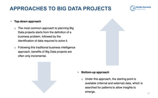APPROACHES TO BIG DATA PROJECTS
58
 