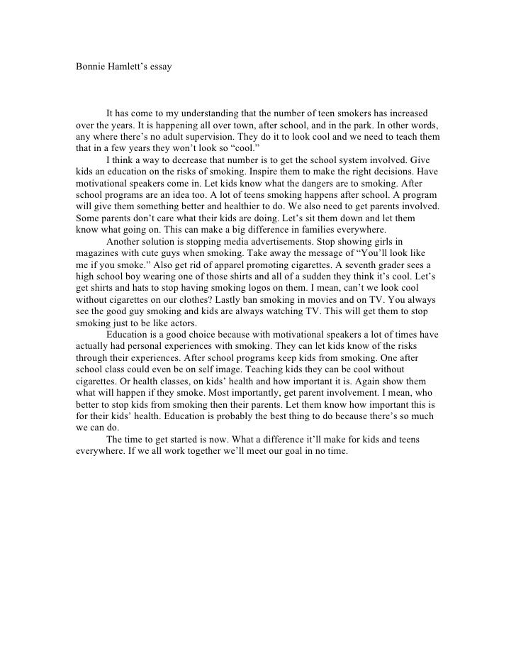 smoking kills essay