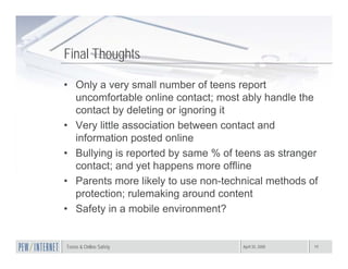 Teens Strangers Amanda Lenhart