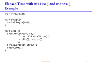 delay() delayMicroseconds()
int lede = 14;
int state = LOW;
// IntervalTimer is introduced later
IntervalTimer timer;
void blink (void) {
digitalWrite(LED_BUILTIN, state);
state = !state;
}
// Delay function without disabling
// interrupt
void mydelay(int t)
{
for (int i = 0; i < t; i++)
for (int j = 0; j < 10; j++)
asm("");
}
void setup() {
pinMode(LED_BUILTIN, OUTPUT);
pinMode(lede, OUTPUT);
timer.begin(blink, 1000000); // 1 s
}
void loop() {
__disable_irq();
digitalWrite(lede, 1);
mydelay(10000);
digitalWrite(lede, 0);
__enable_irq();
delay(20000);
}
 