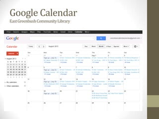 Google Calendar
East Greenbush Community Library

 
