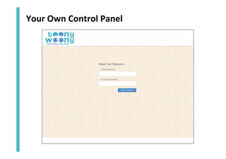 Your	
  Own	
  Control	
  Panel	
  

 