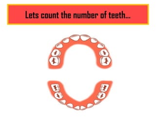 Lets count the number of teeth…