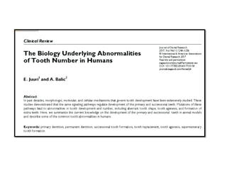 dental abnormalities on genetic background (new vision).pptx