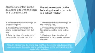 Teeth arrangement in balanced occlusion | PPTX