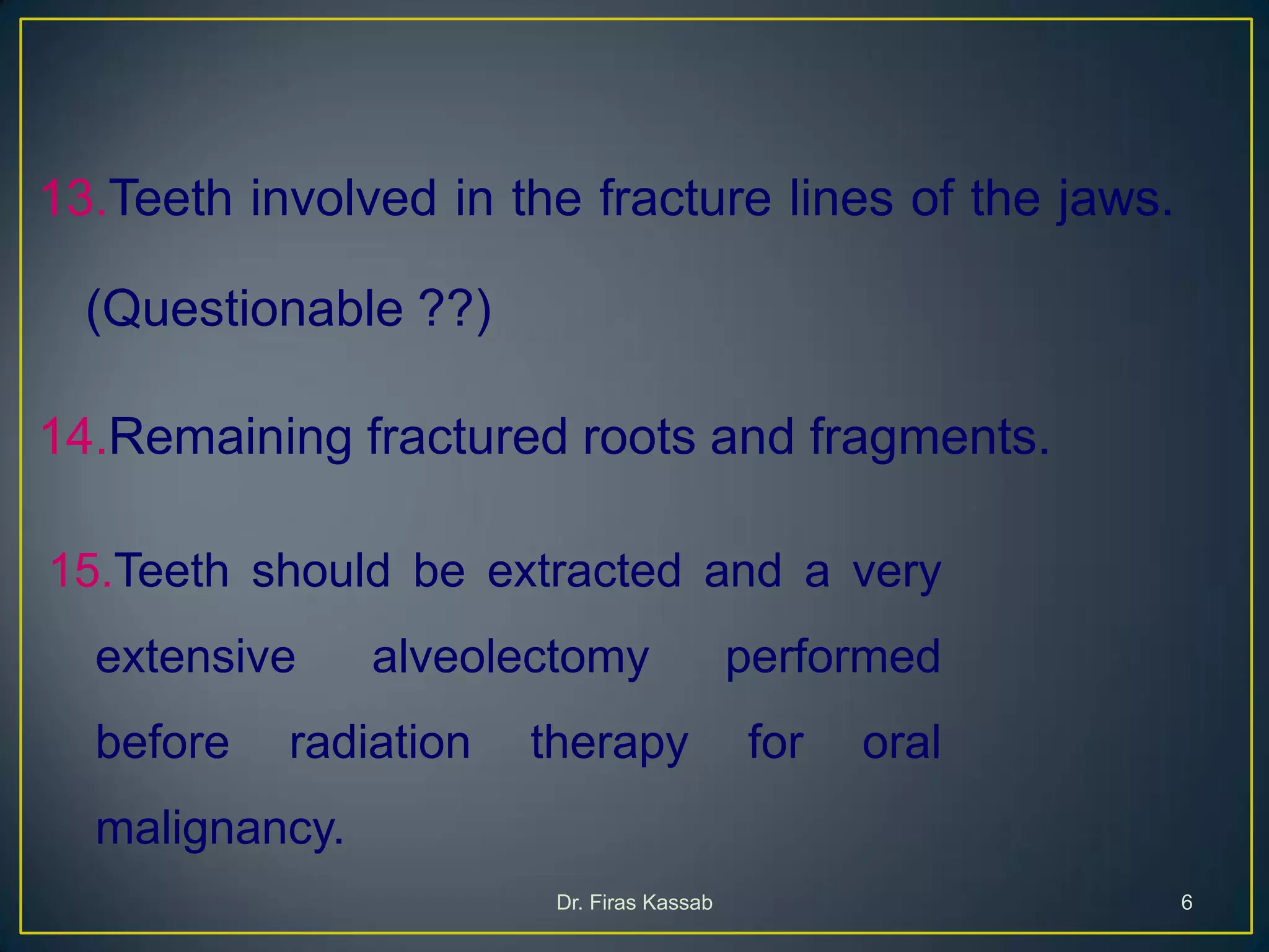 Teeth extraction(1) | PDF