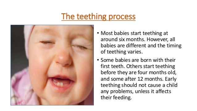 Teething symptoms and how babies� teeth emerge