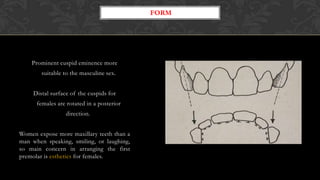 TEETH SELECTION in prosthodontic dentistry | PPT