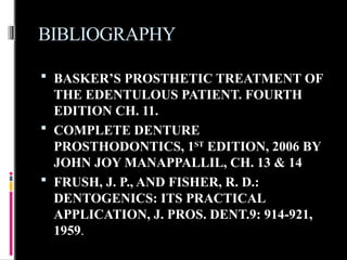 TEETH SELECTION for complete edentulism condition | PPTX