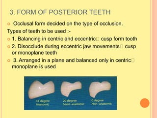 Tooth Disocclude teeth selection for CD.pptx
