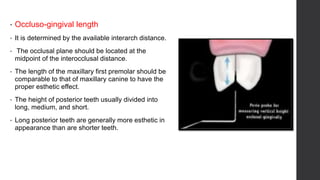 Interarch Distance Measurement Teeth selection in complete dentures | PPTX