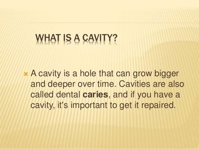 Teeth structure and cavities