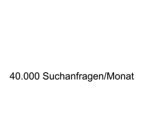 40.000 Suchanfragen/Monat
 
