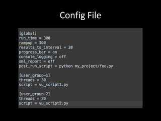 Config File 
 