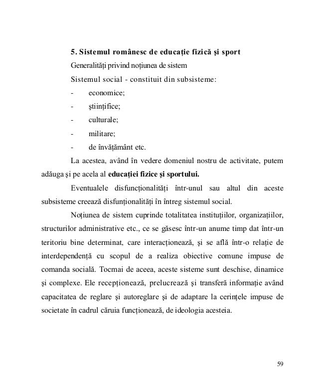 Teoria Educatiei Fizice Si Sportului