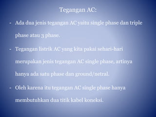 Tegangan listrik | PPTX