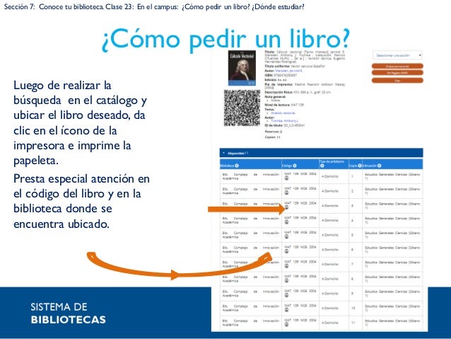 Sección 7: Conoce tu biblioteca - Clase 23: ¿Cómo pedir un libro? ¿dó…